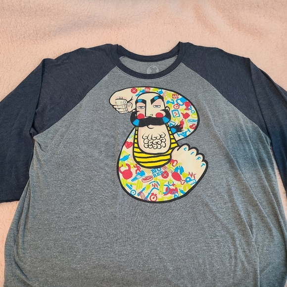 Project X Men's XXL Raglan Athletic Shirt - Picture 1 of 3